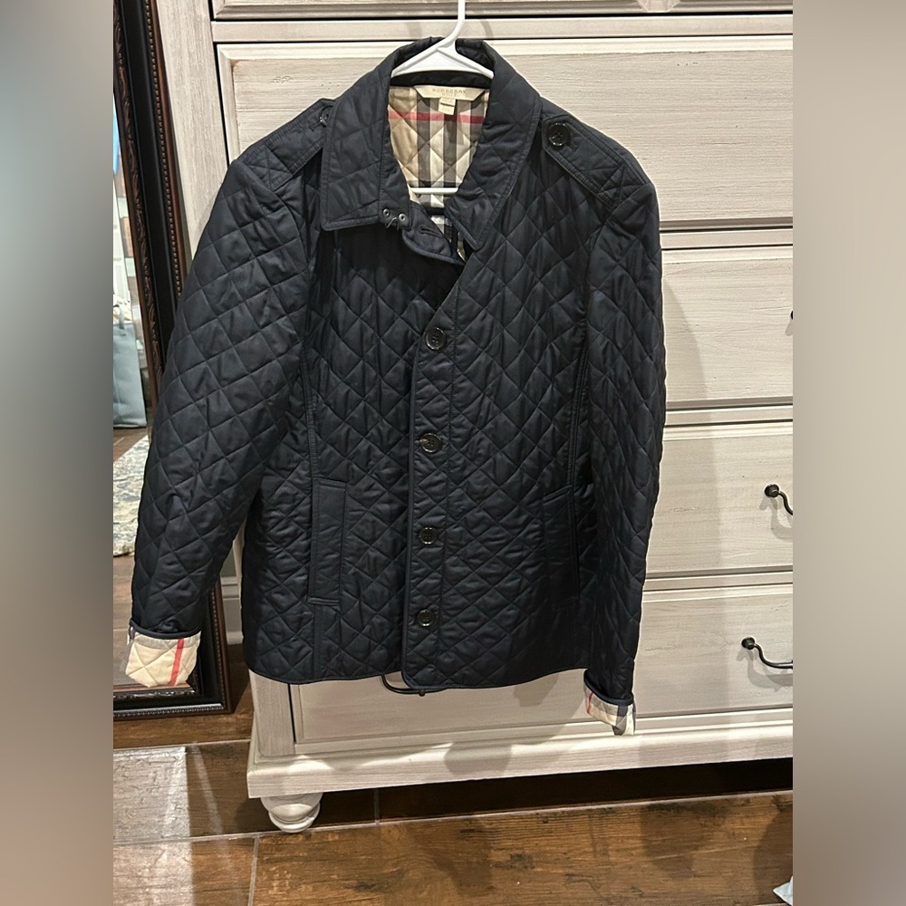 Burberry Brit Quilted Jacket, Navy